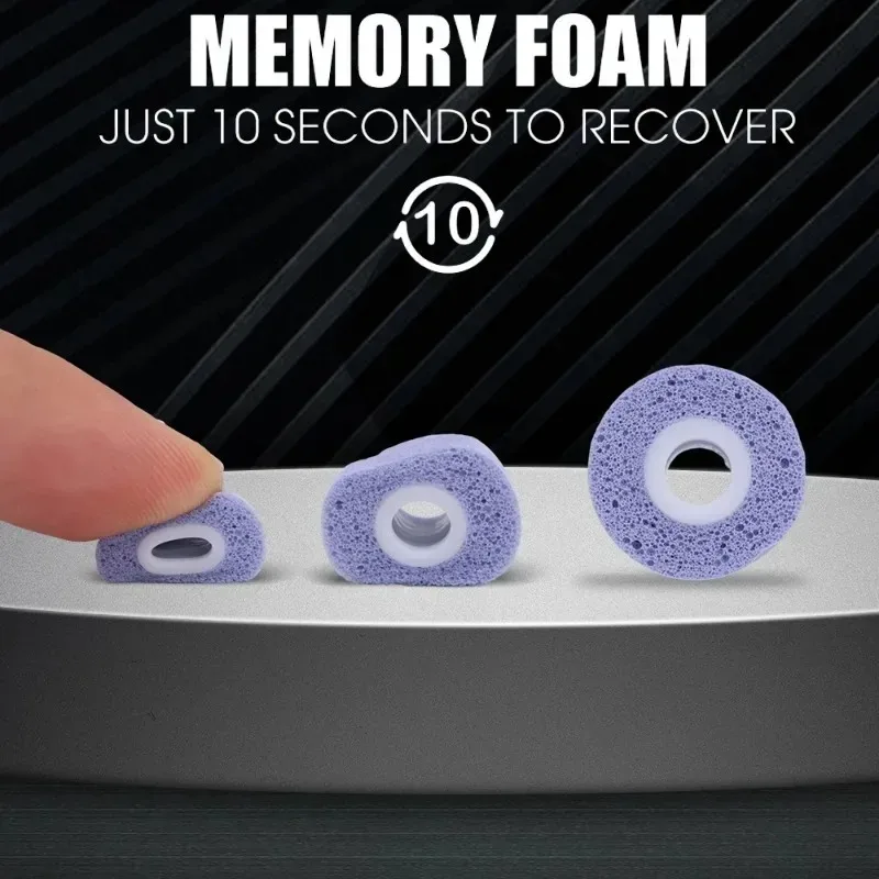 1-3Pairs Memory Foam Eartips f - Earphone Foam Tip review and price