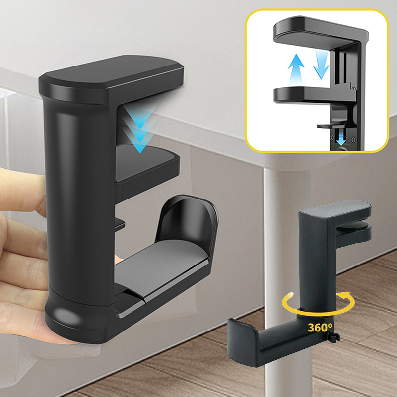 No Punch Table Clip Hook Earph - Headphone Stand Desk review and price