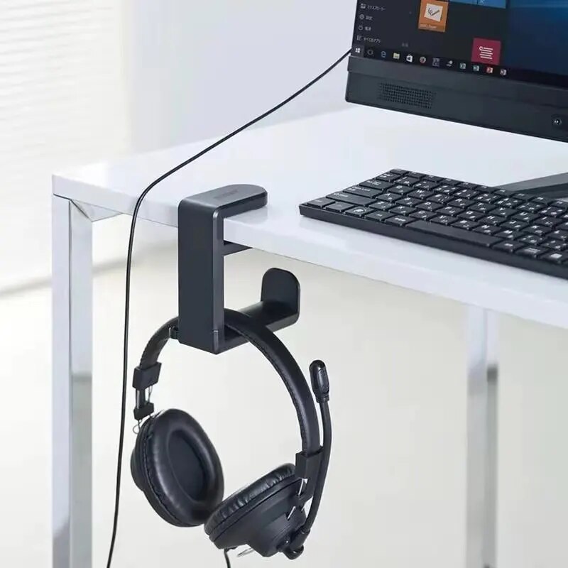 No Punch Table Clip Hook Earph - Headphone Stand Desk review and price